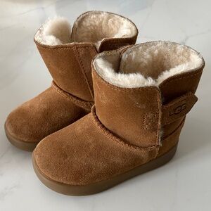 UGG Tan Kids Boots with Cream Lining